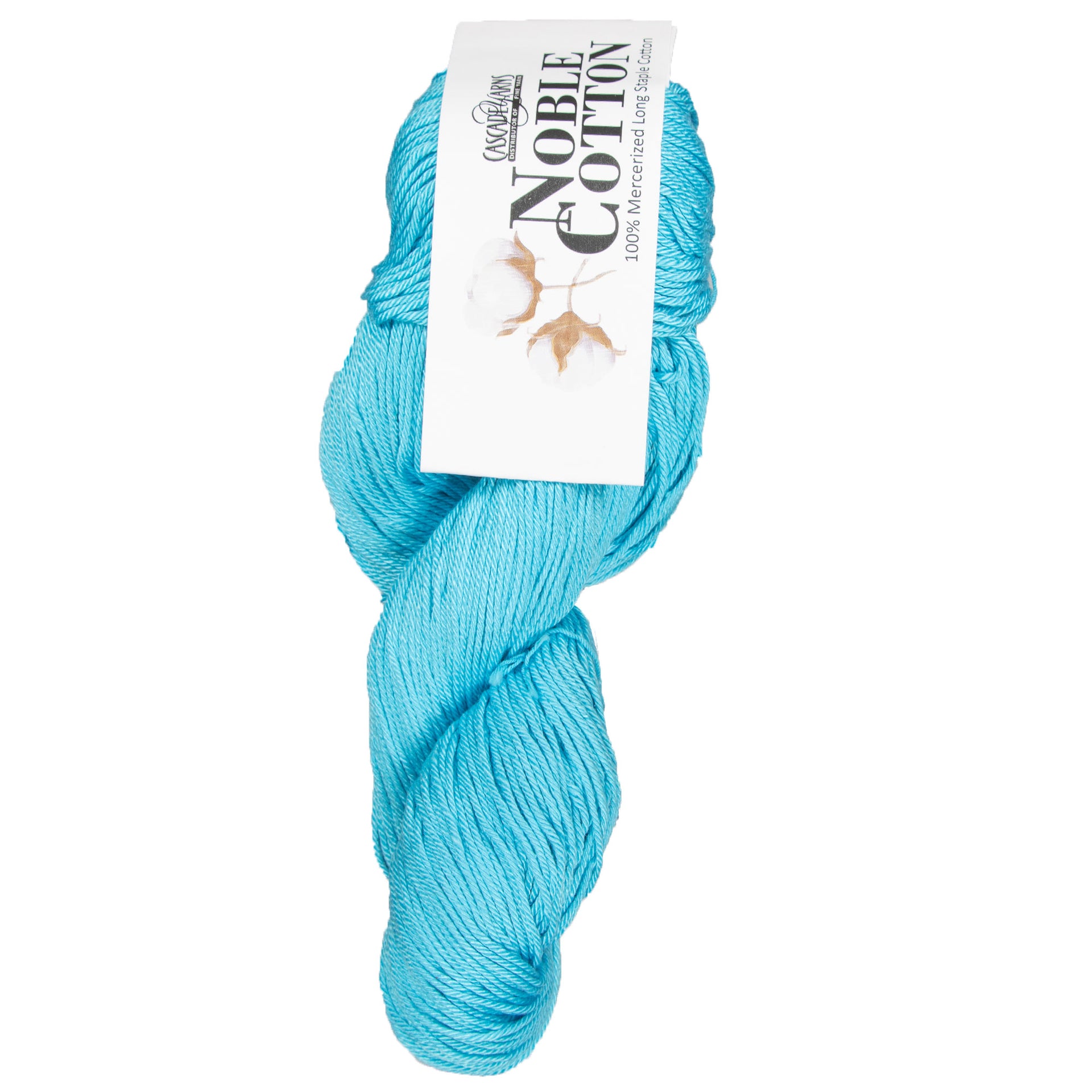 Cascade Yarns Noble Cotton Yarn - 42 Blue Turquoise - Zoom Image
