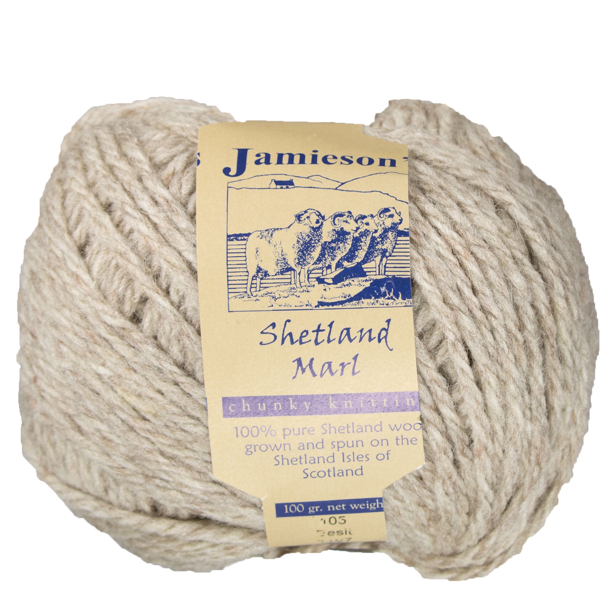 Jamieson's of Shetland Marl Chunky Yarn - 105 Eesit - Zoom Image