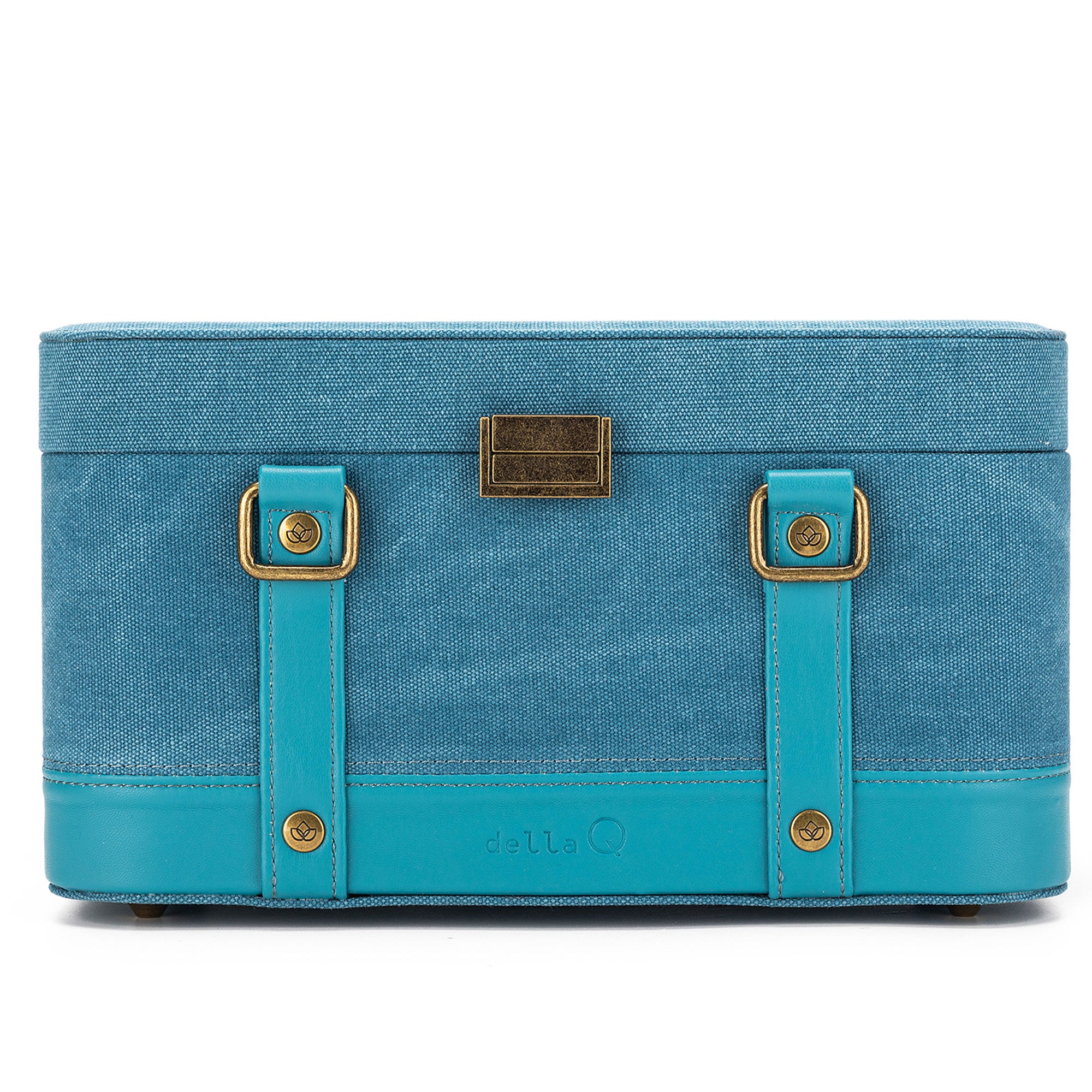 della Q Maker's Train Case - Teal - Zoom Image