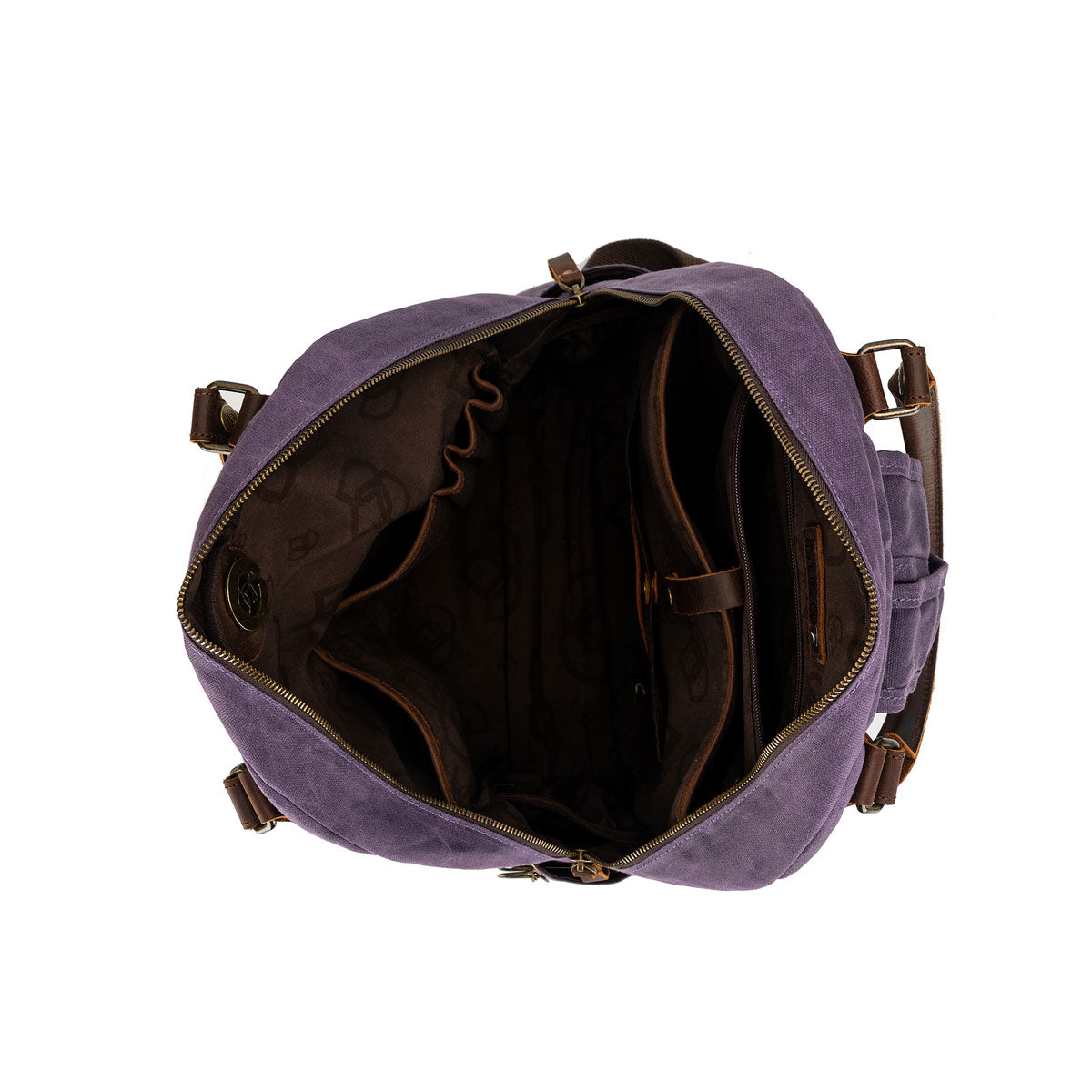 della Q Maker's Canvas Backpack - Purple - Extra Image