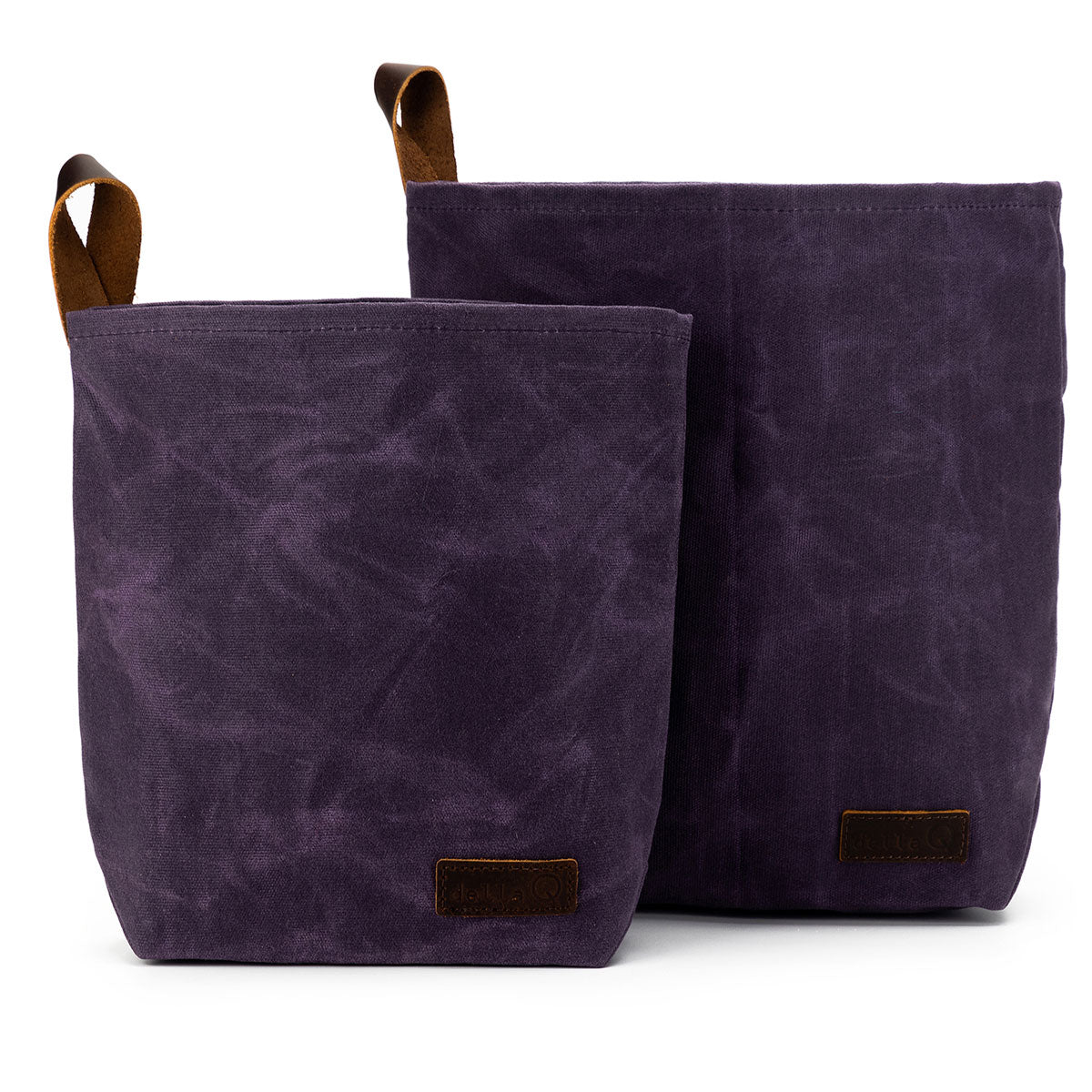 della Q Maker's Canvas Knit Sacks (Set of 2) - Purple - Extra Image
