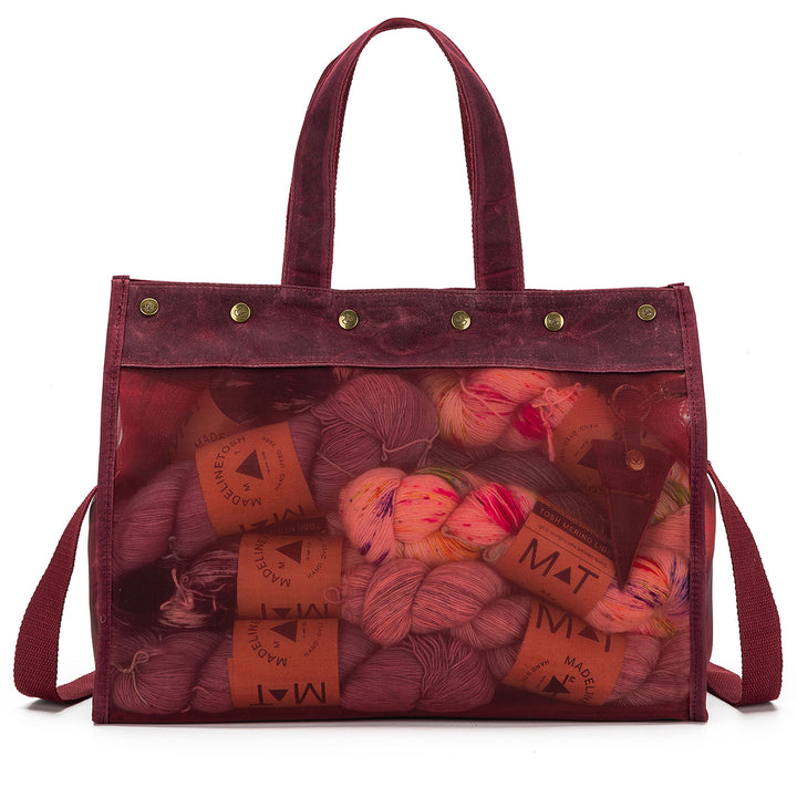 della Q Maker's Mesh Tote - Red - Zoom Image