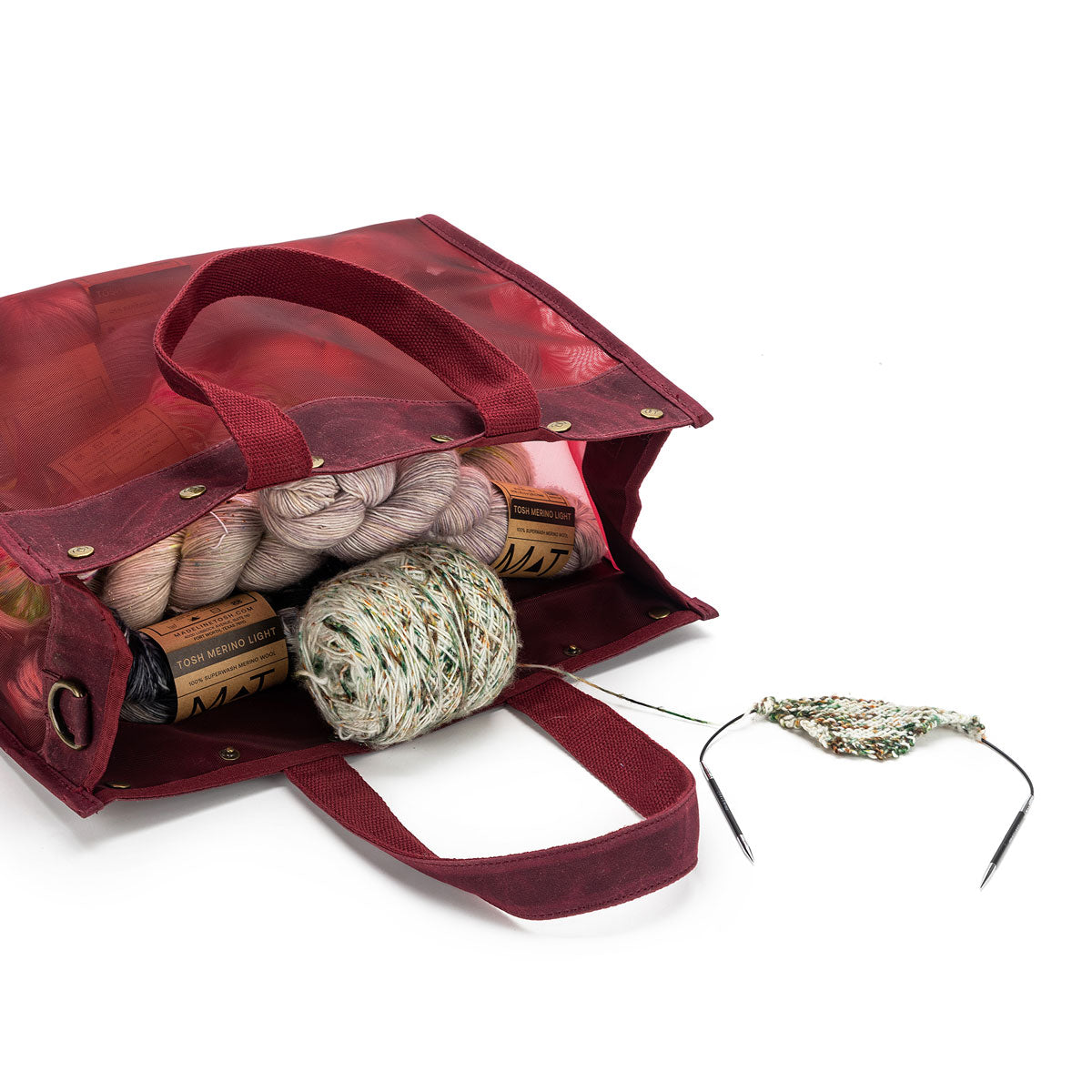 della Q Maker's Mesh Tote - Purple - Extra Image