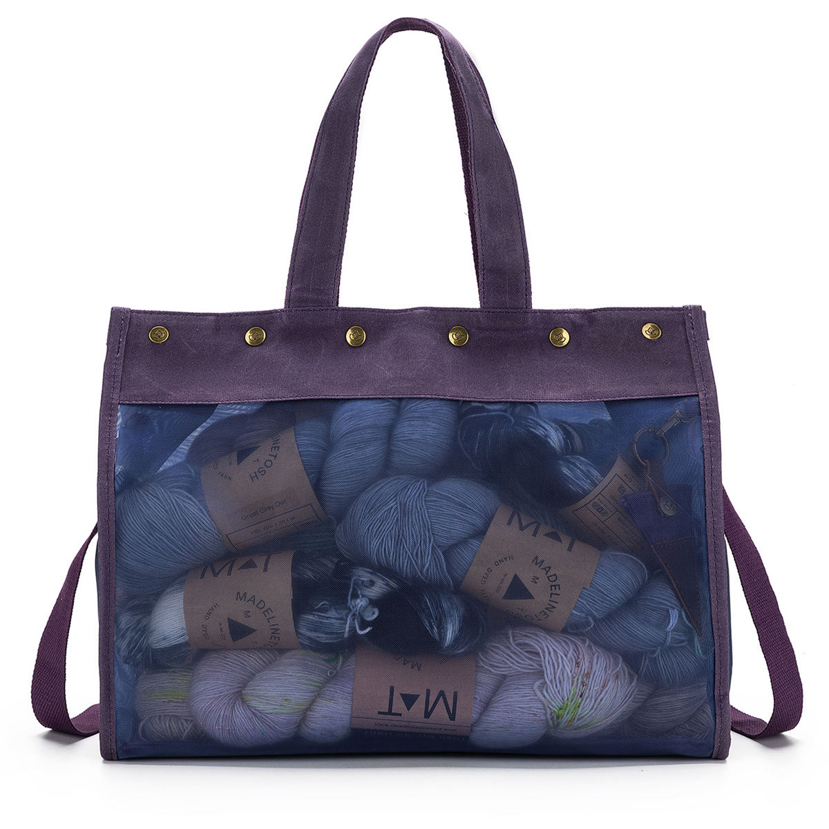 della Q Maker's Mesh Tote - Purple - Extra Image

