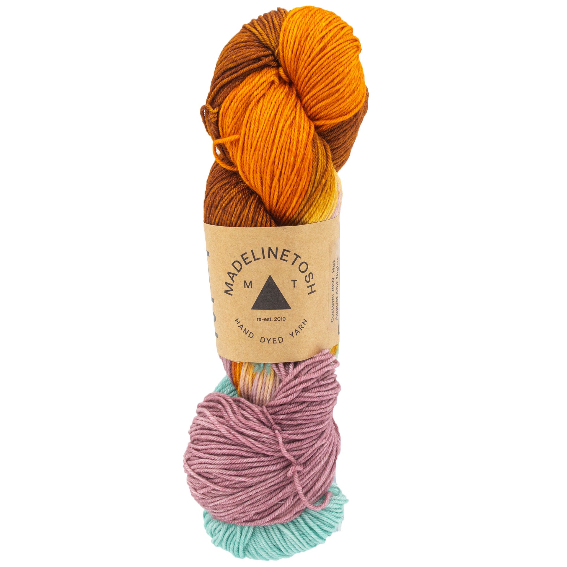Madelinetosh Woolcycle Sport Yarn - Custom: JBW: Hot August Knit Nights - Zoom Image
