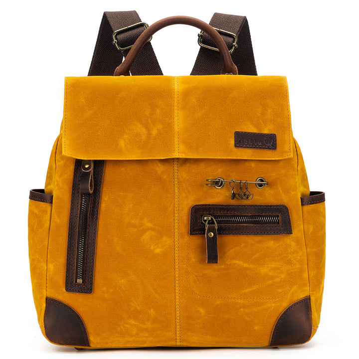 della Q Maker's Midi Backpack - Mustard - Extra Image