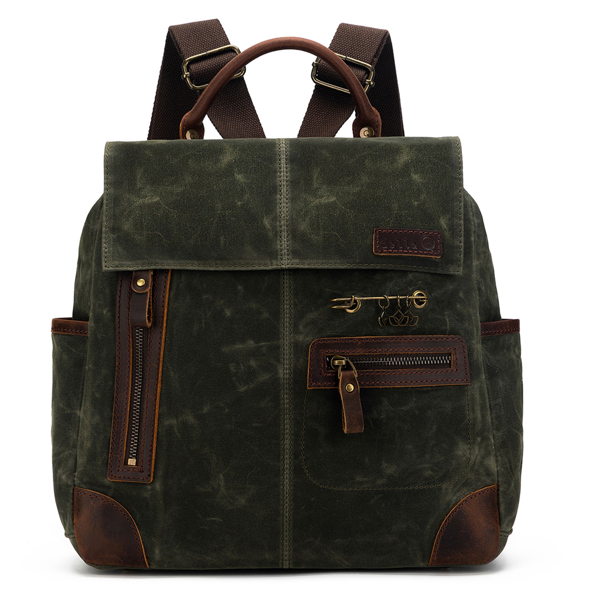 della Q Maker's Midi Backpack - Olive - Zoom Image
