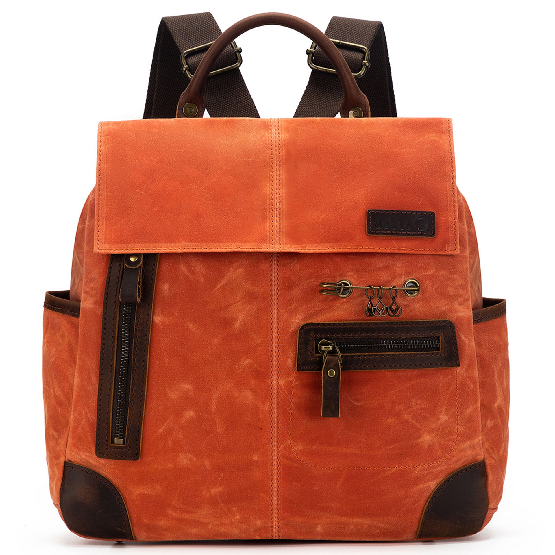 della Q Maker's Midi Backpack - Orange - Zoom Image
