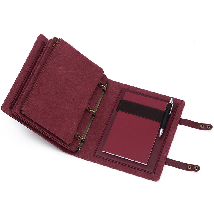 della Q Hook & Needle Notebook - Maroon - Extra Image
