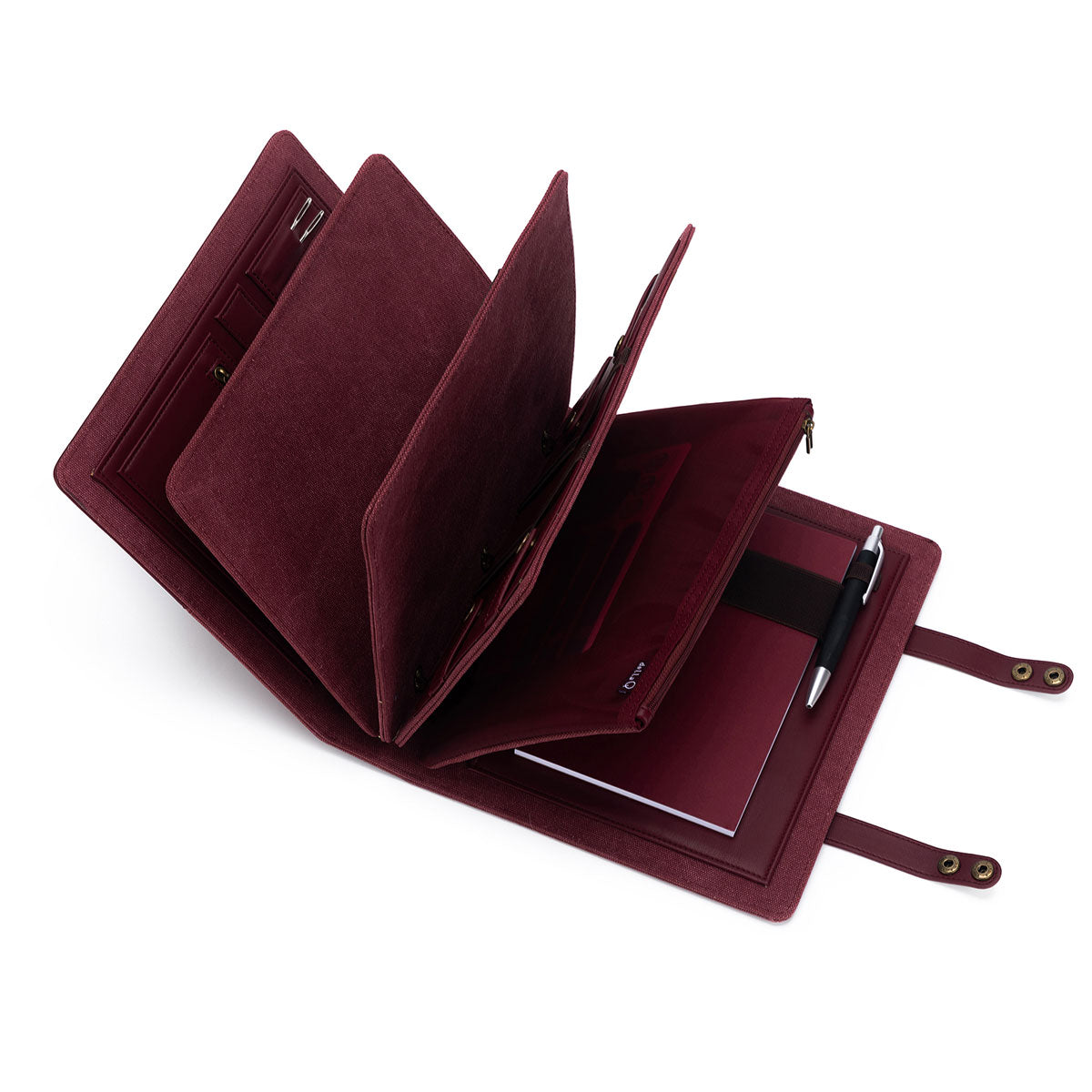della Q Hook & Needle Notebook - Plum - Extra Image