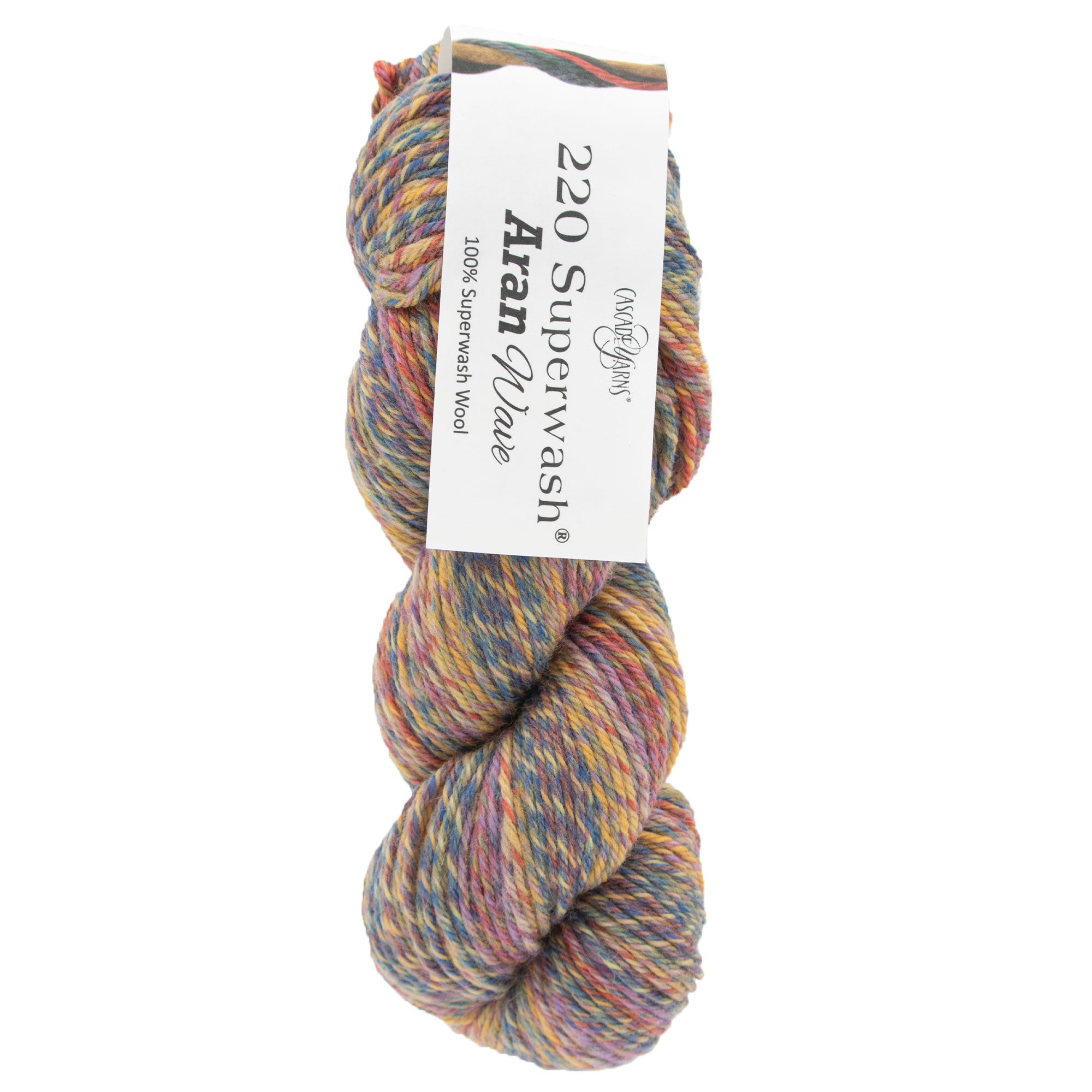 Cascade Yarns 220 Superwash Aran Wave Yarn - 124 Beach Sunset - Zoom Image