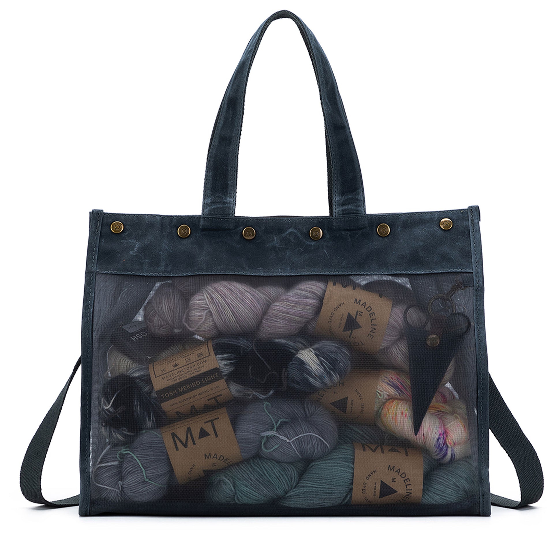 della Q Maker's Mesh Tote - Blue - Zoom Image

