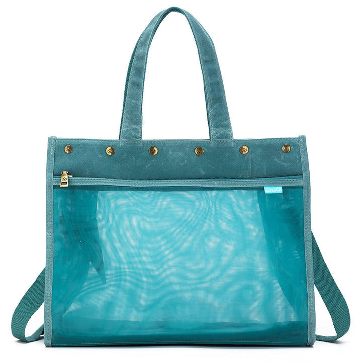 della Q Maker's Mesh Tote - Teal - Extra Image