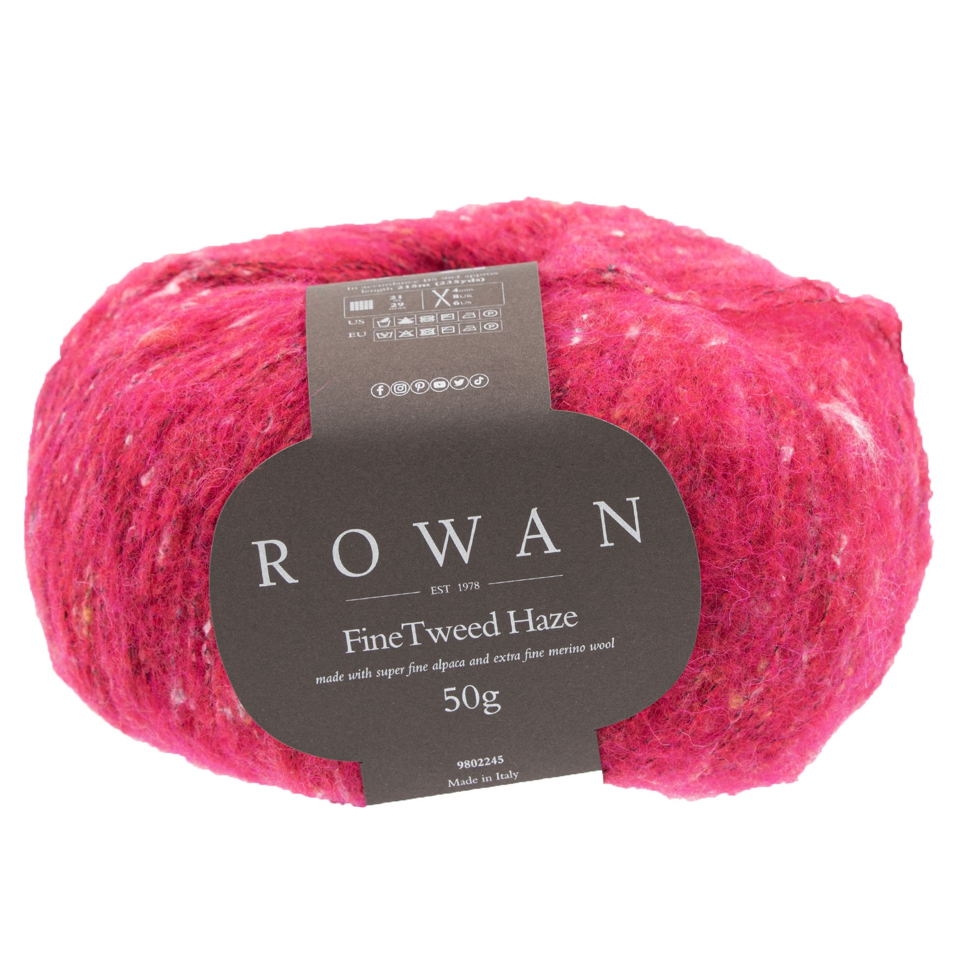 Rowan Fine Tweed Haze Yarn - 003 Rose - Zoom Image

