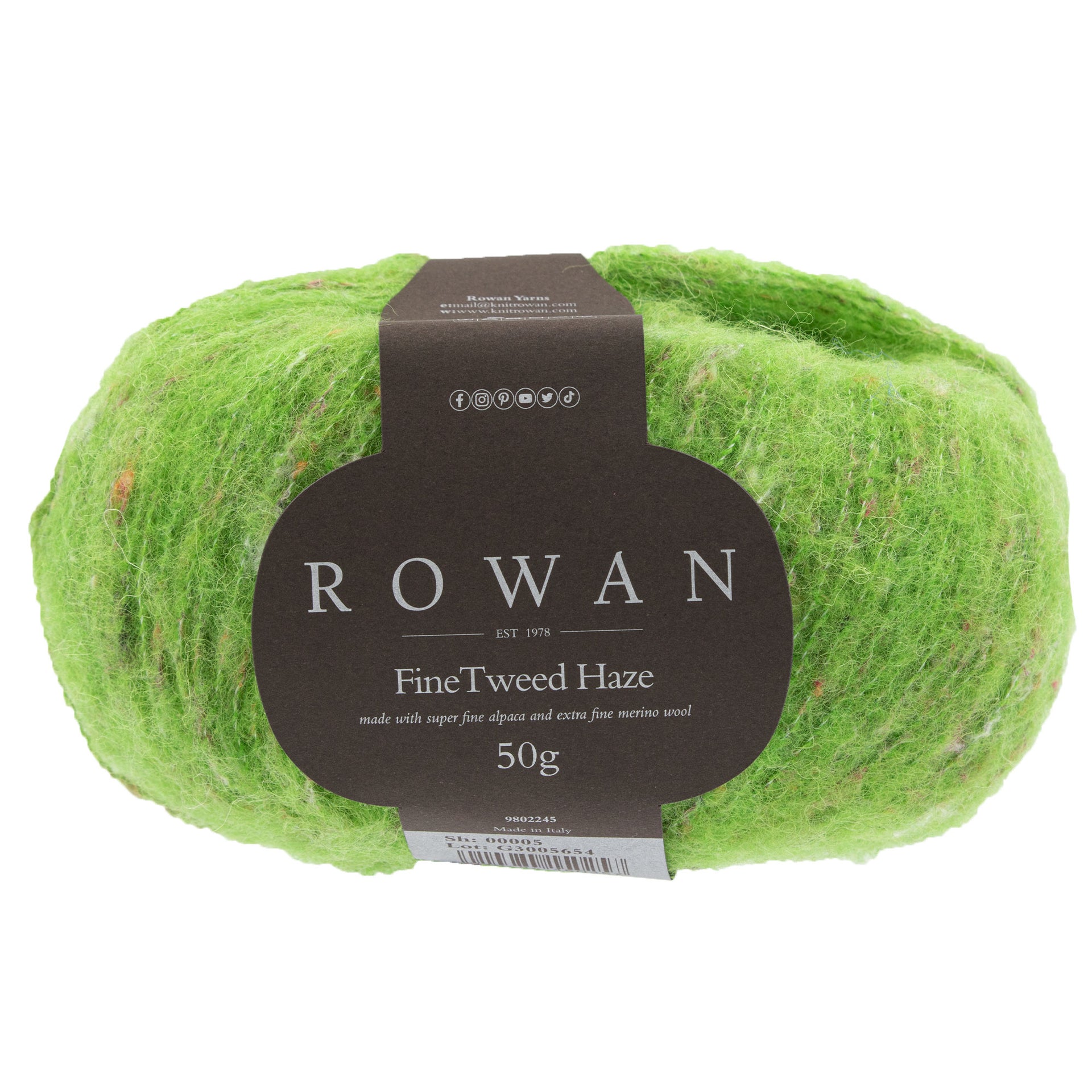 Rowan Fine Tweed Haze Yarn - 005 Lawn - Zoom Image
