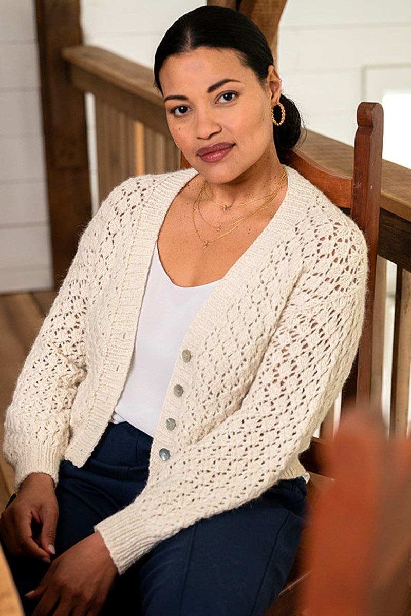 Berroco Talara Patterns - Cremini Cardigan - PDF Download - Extra Image
