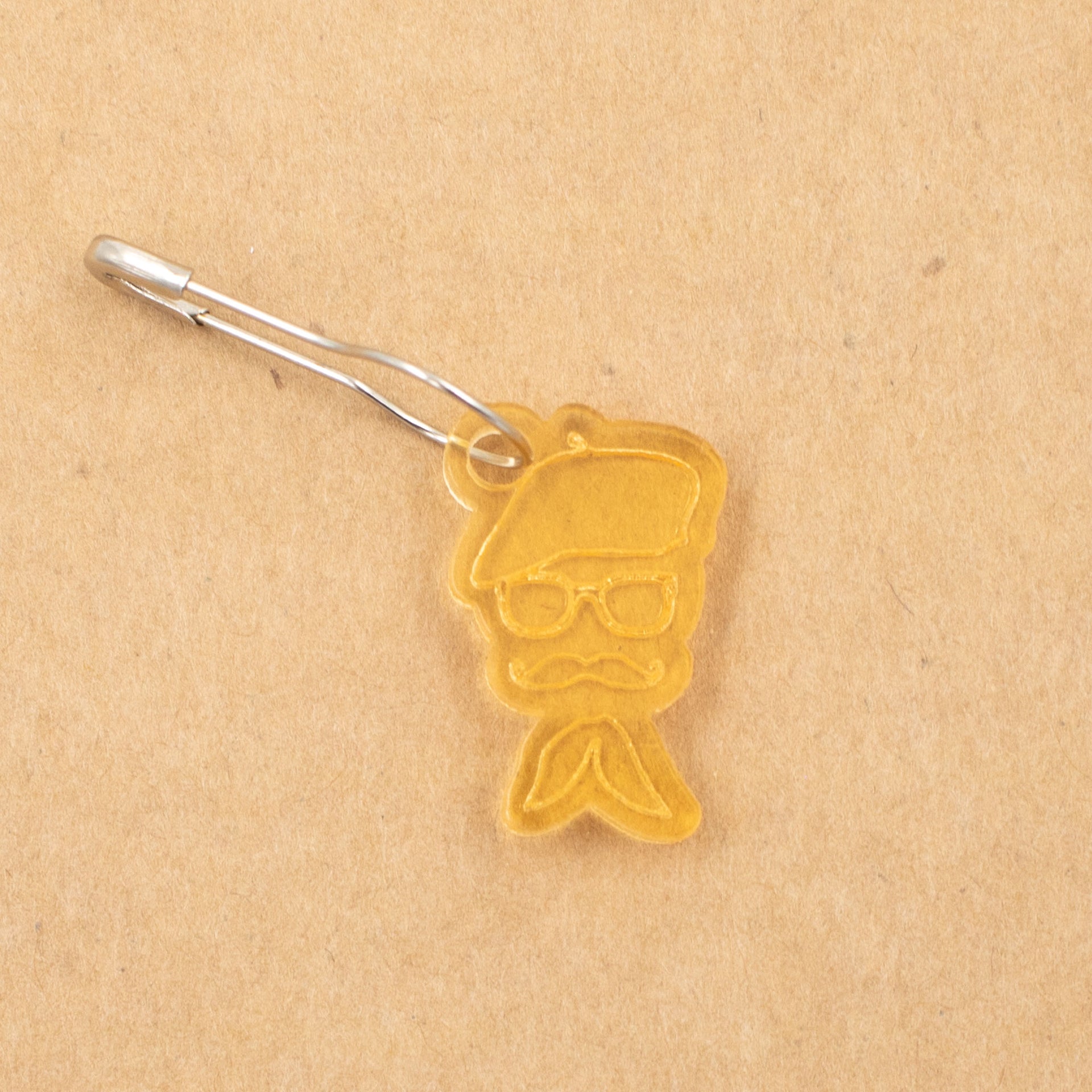 Birdie Parker Stitch Markers - French Man - Zoom Image
