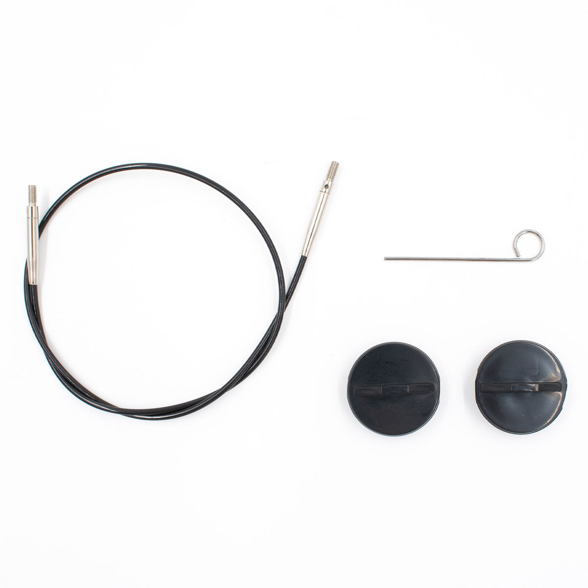 LYKKE Crafts Interchangeable Needle Cords - Black - 20"/50 cm [for 3.5" tips] - Extra Image

