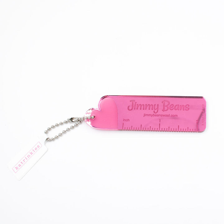 Katrinkles Fobs - Jimmy Beans 2" Pink Acrylic Heart - Extra Image