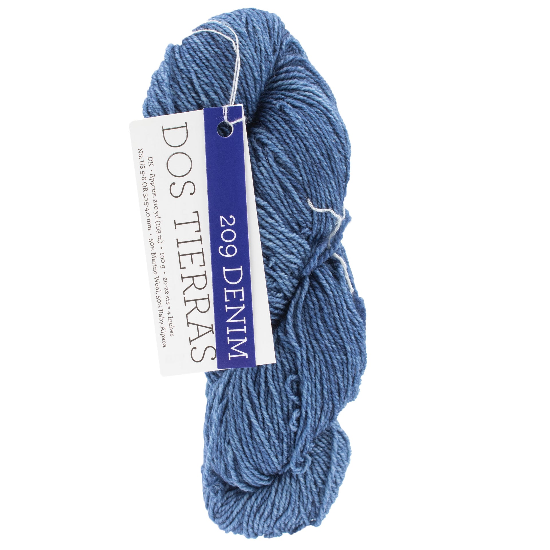 Malabrigo Dos Tierras Yarn - 209 Denim - Zoom Image
