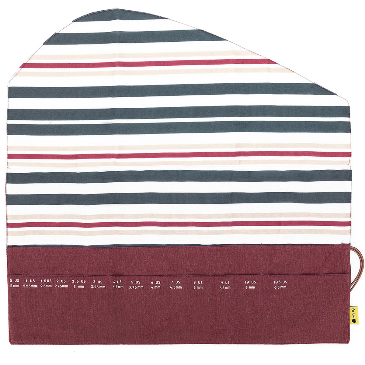 della Q Double Point Roll - 158-1 - *Linen - Wine - Extra Image
