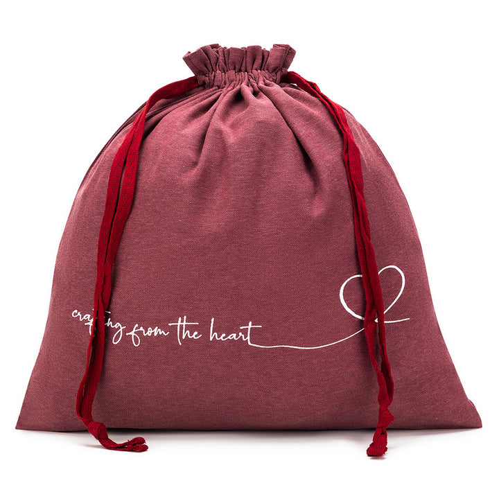 della Q Large Eden Project Bag - 119-2 - *Linen - Wine - Extra Image