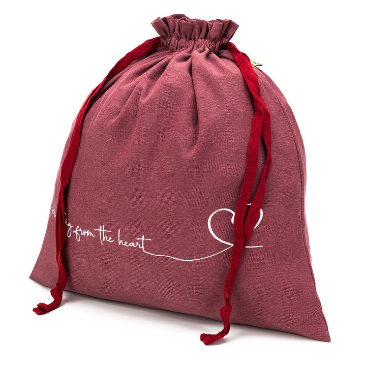 della Q Large Eden Project Bag - 119-2 - *Linen - Wine - Extra Image