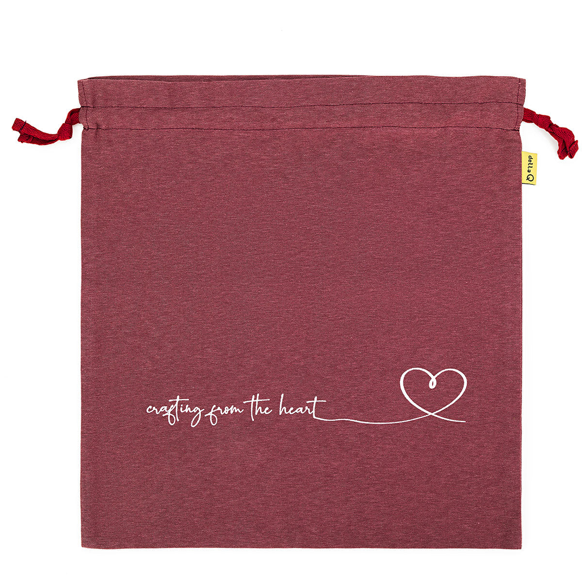 della Q Large Eden Project Bag - 119-2 - *Linen - Wine - Extra Image
