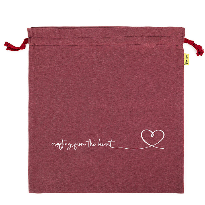 della Q Large Eden Project Bag - 119-2 - *Linen - Wine - Extra Image