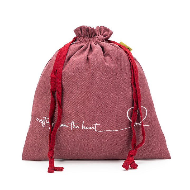 della Q Small Eden Project Bag - 115-1 - *Linen - Wine - Zoom Image