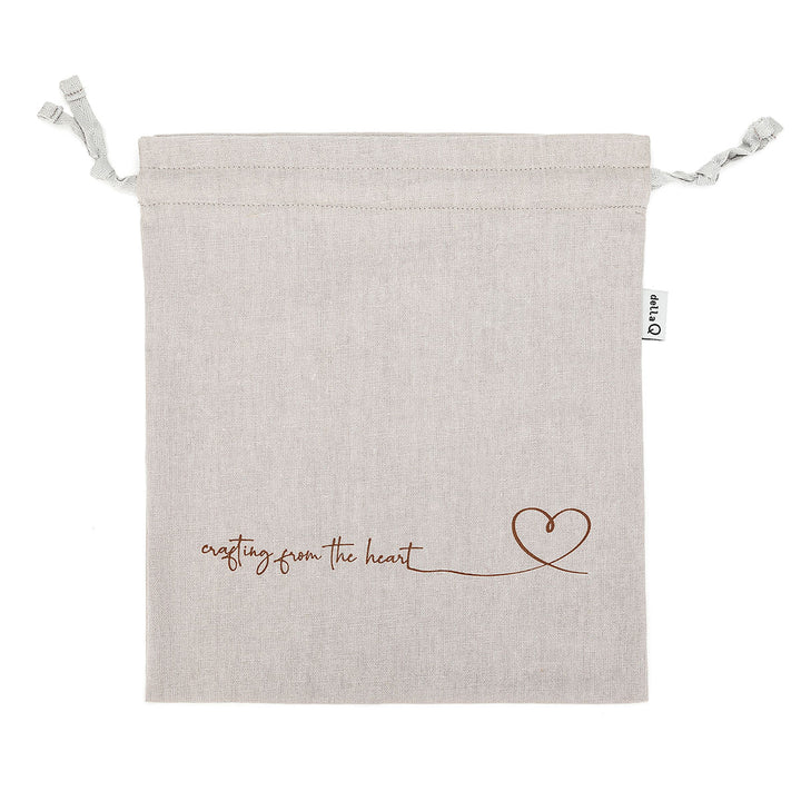 della Q Small Eden Project Bag - 115-1 - *Linen - Wine - Extra Image