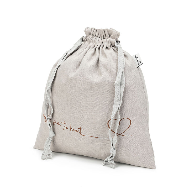 della Q Small Eden Project Bag - 115-1 - *Linen - Wine - Extra Image