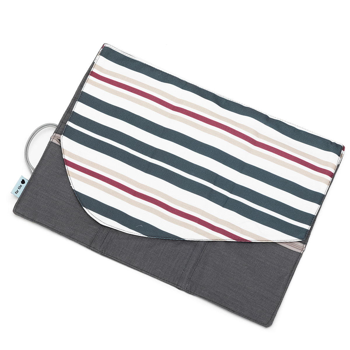 della Q Tri-Fold Circular Needle Case - 1145 - *Linen - Slate - Extra Image