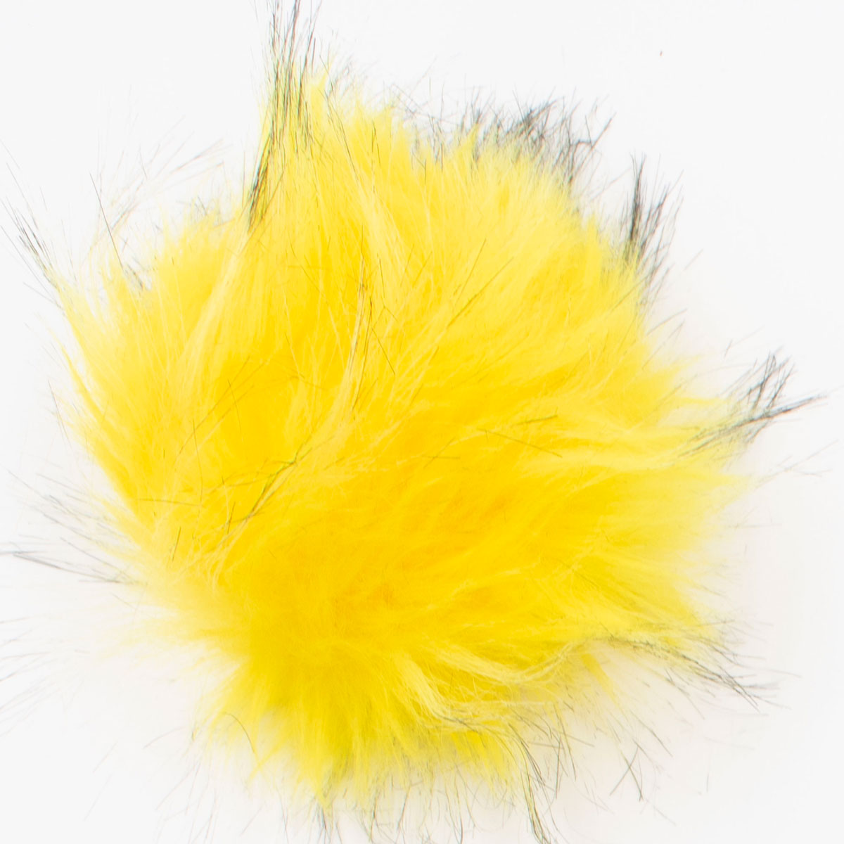 Jimmy Beans Wool Faux Fur Pom Poms w Snap - Yellow - Extra Image
