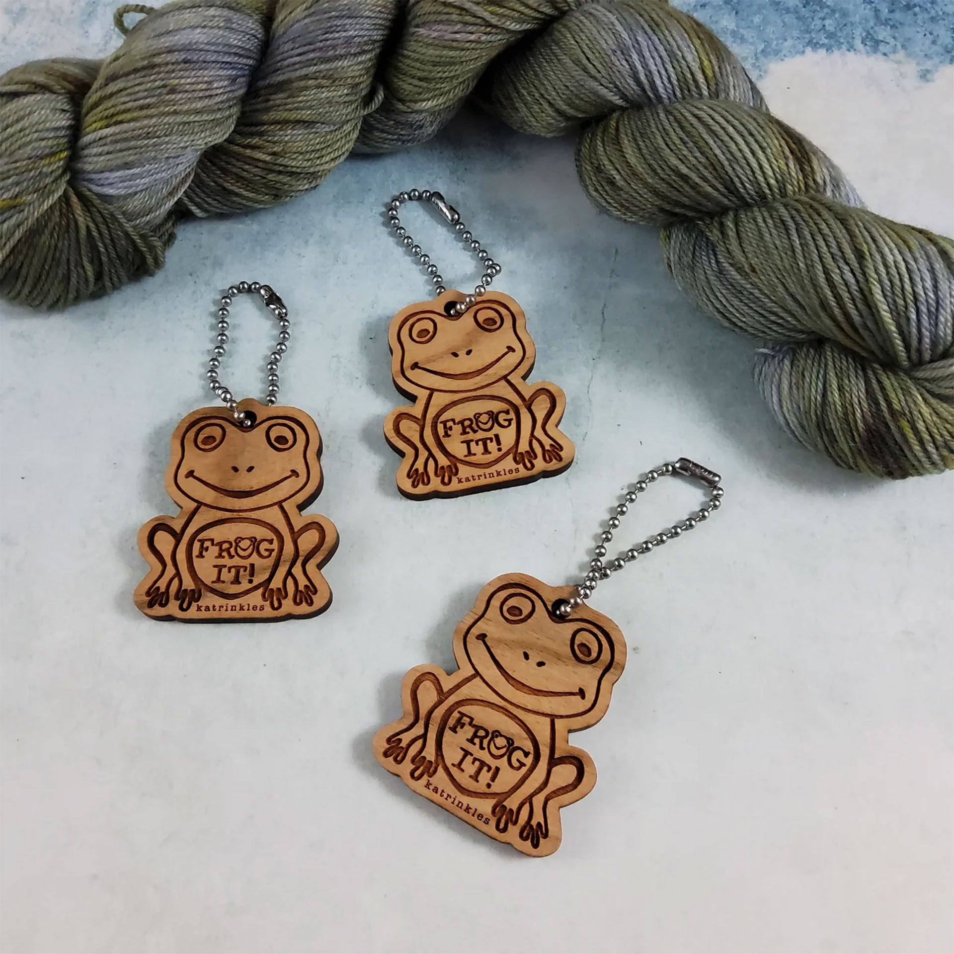 Katrinkles Bag Tags - Frog It! - Zoom Image
