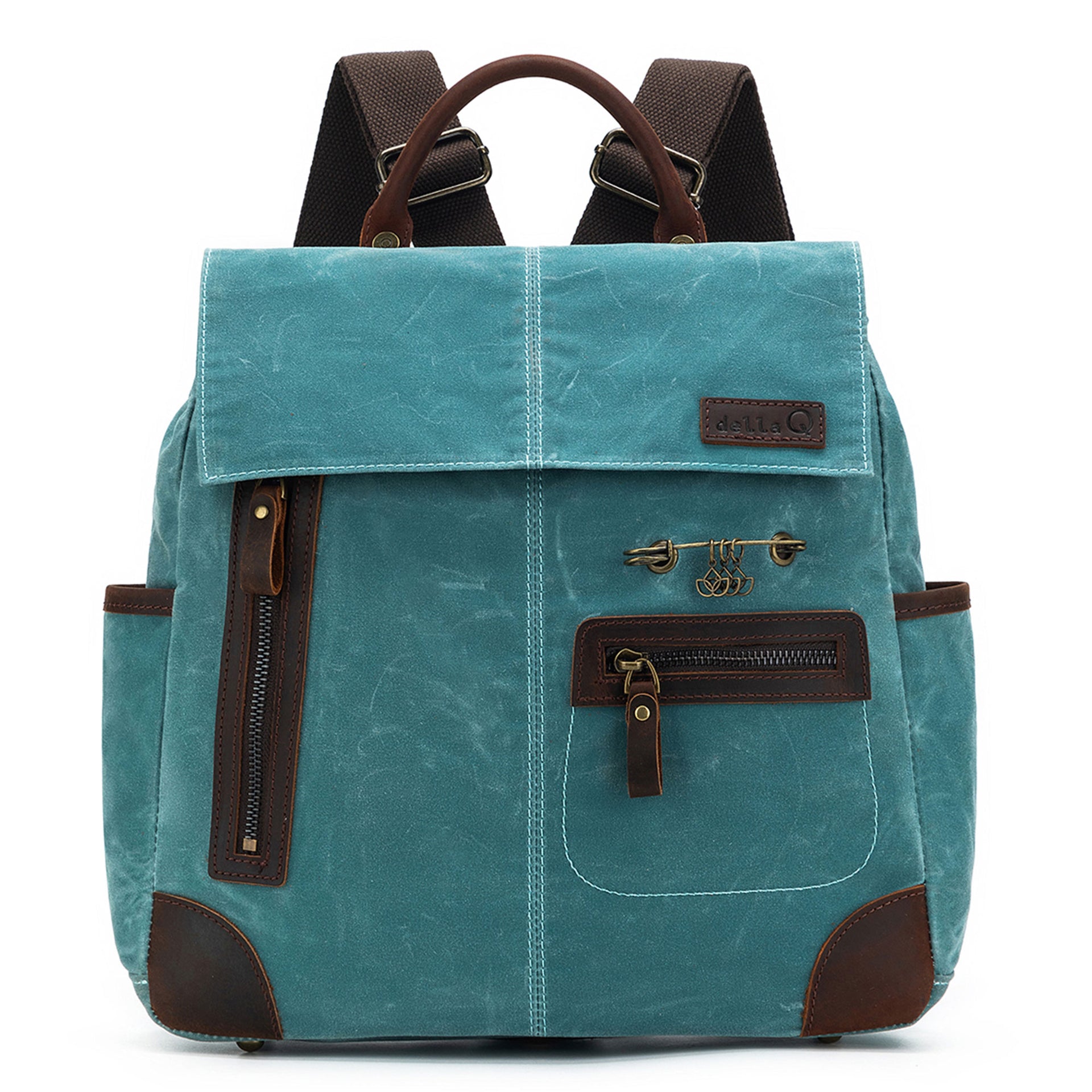 della Q Maker's Midi Backpack - Teal - Zoom Image
