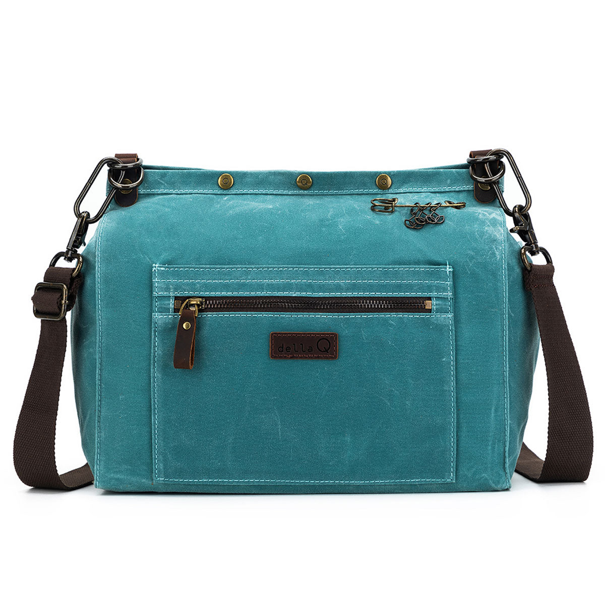 della Q Maker's Canvas Rucksack - Teal - Extra Image
