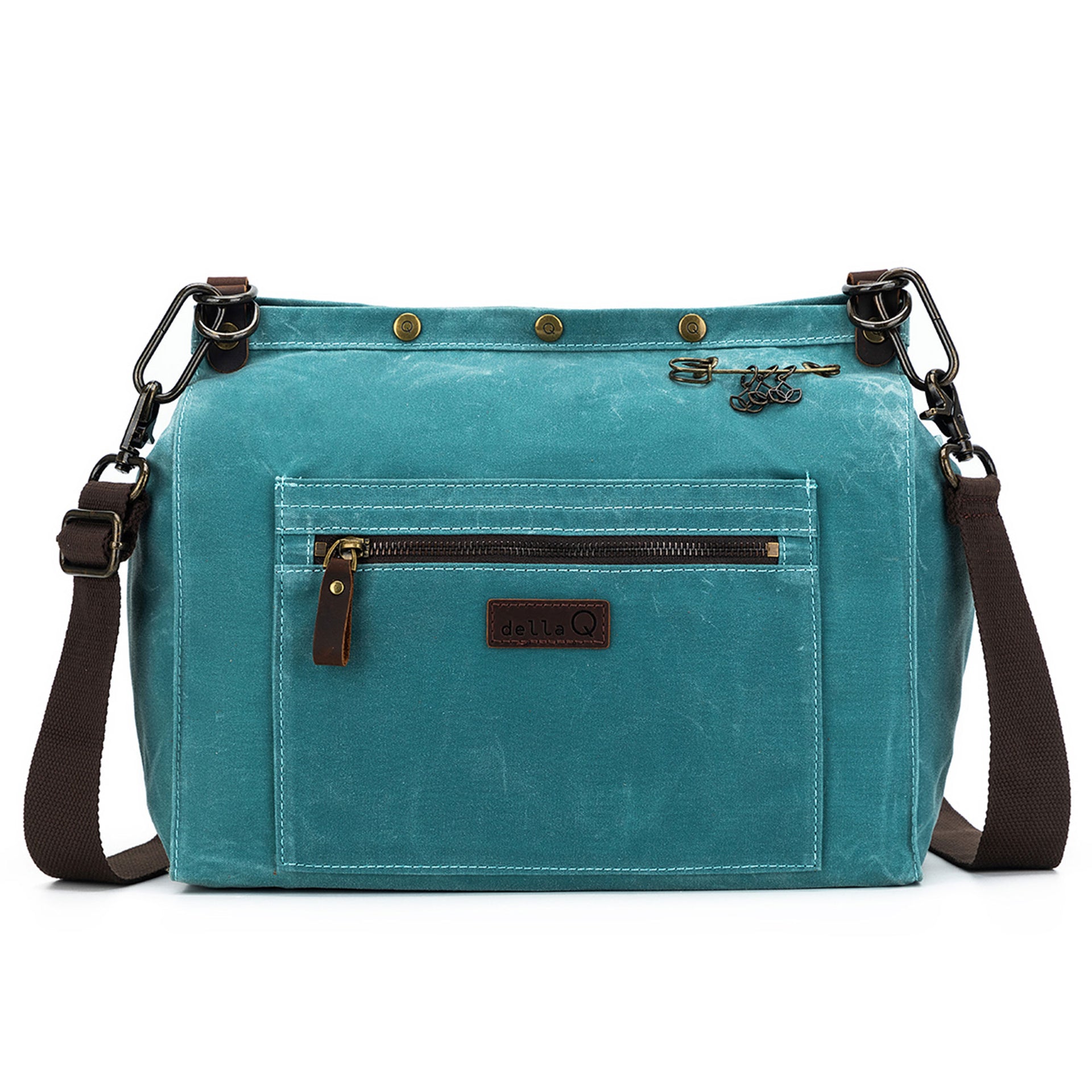 della Q Maker's Canvas Rucksack - Teal - Zoom Image
