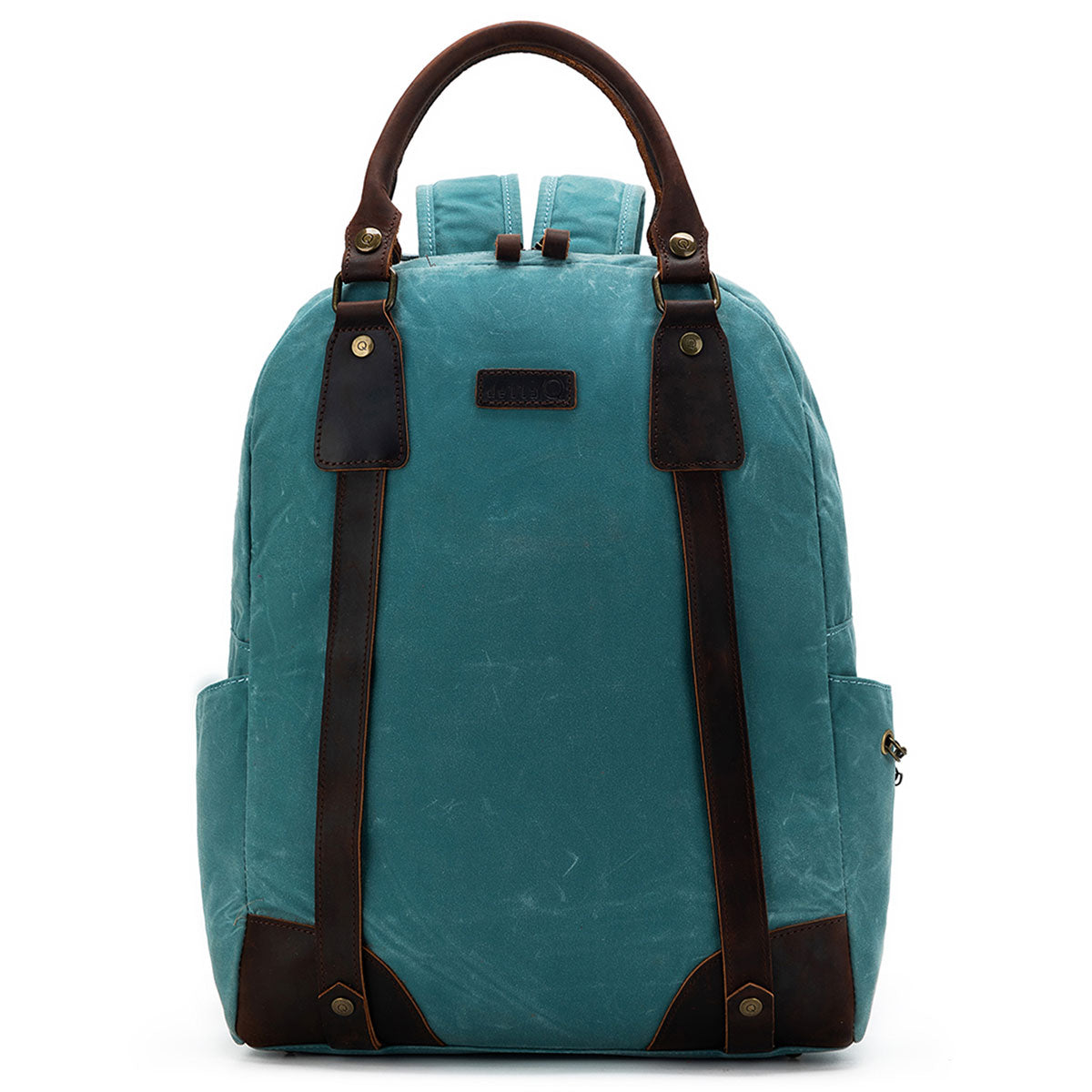 della Q Maker's Canvas Backpack - Teal - Extra Image
