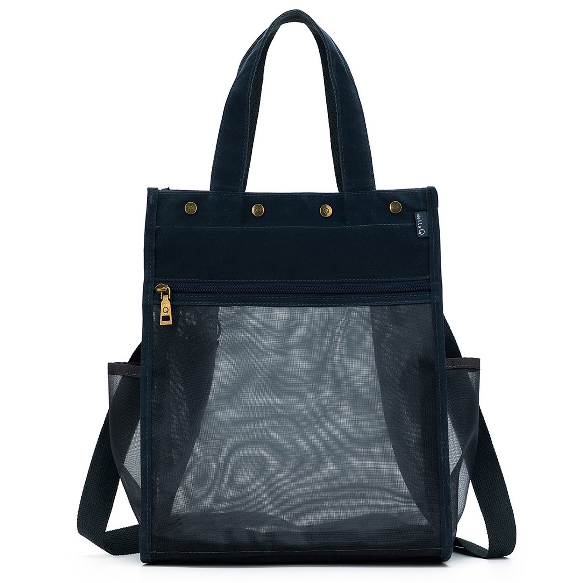 della Q Maker's Tall Mesh Tote - Blue - Zoom Image
