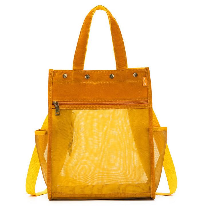 della Q Maker's Tall Mesh Tote - Mustard - Extra Image