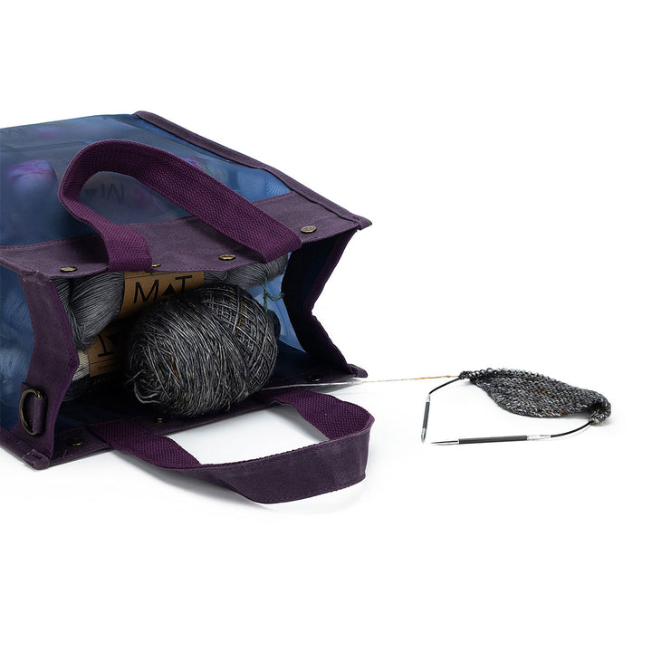 della Q Maker's Tall Mesh Tote - Purple - Extra Image