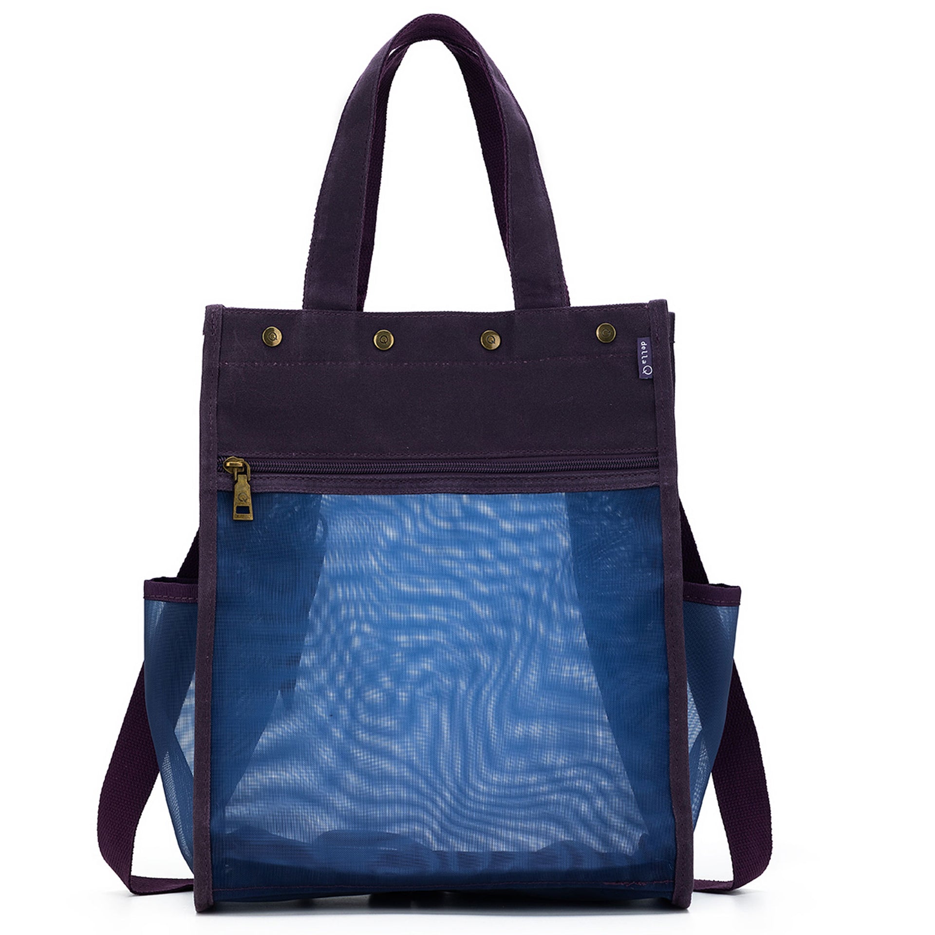 della Q Maker's Tall Mesh Tote - Purple - Zoom Image
