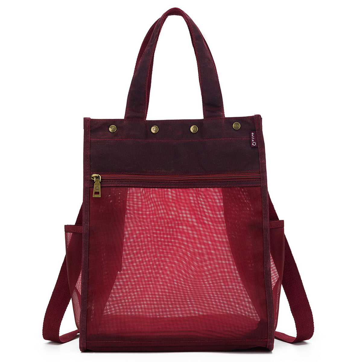 della Q Maker's Tall Mesh Tote - Red - Extra Image
