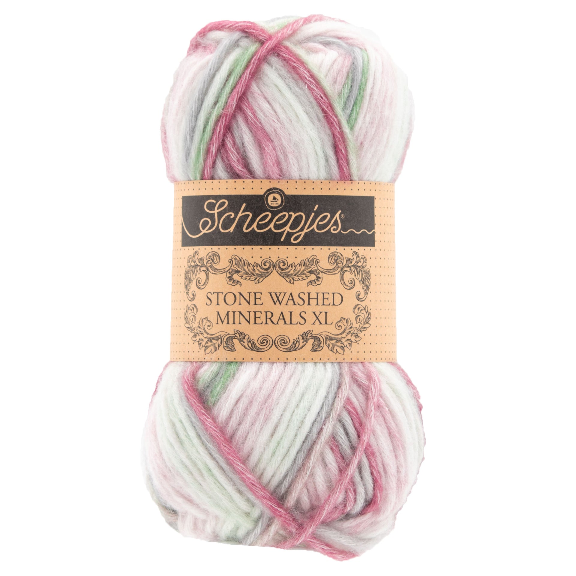 Scheepjes Stone Washed Minerals XL Yarn - 902 Malachite Meadow - Zoom Image
