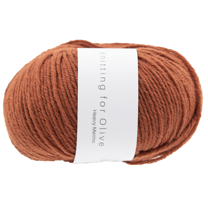 Knitting for Olive Heavy Merino Yarn - Rust - Zoom Image