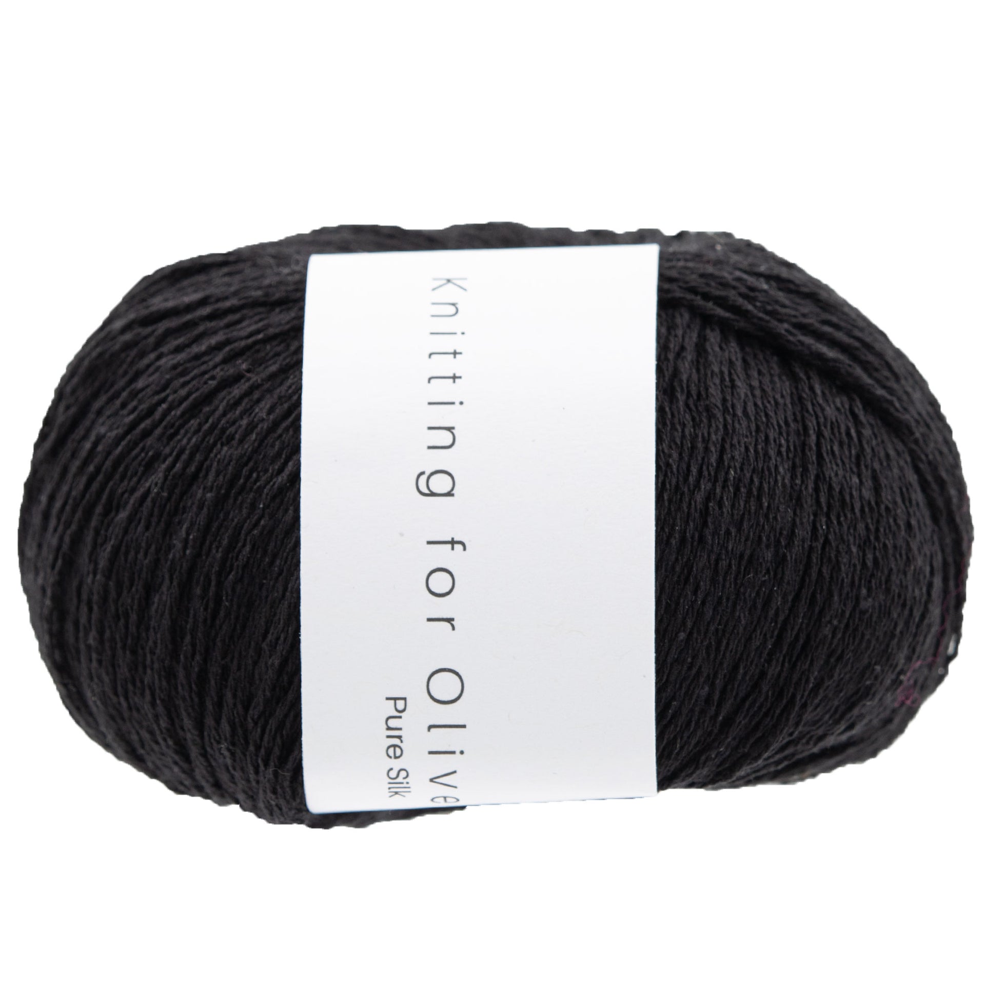 Knitting for Olive Pure Silk Yarn - Coal - Zoom Image
