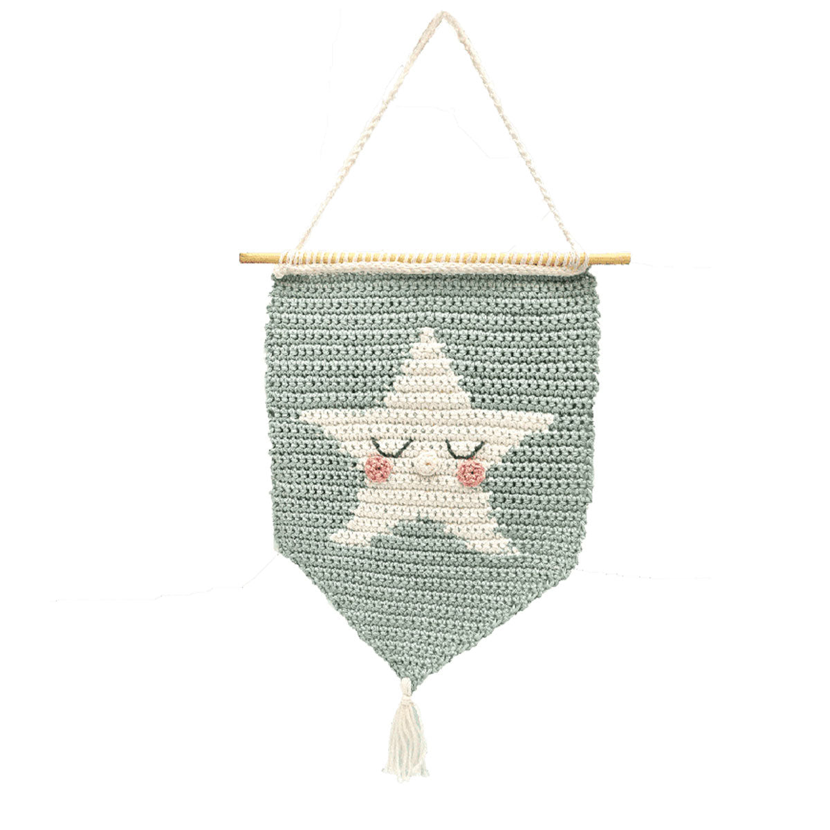 Hardicraft Plush Toys - Star Wall Hanger (Crochet) - Extra Image
