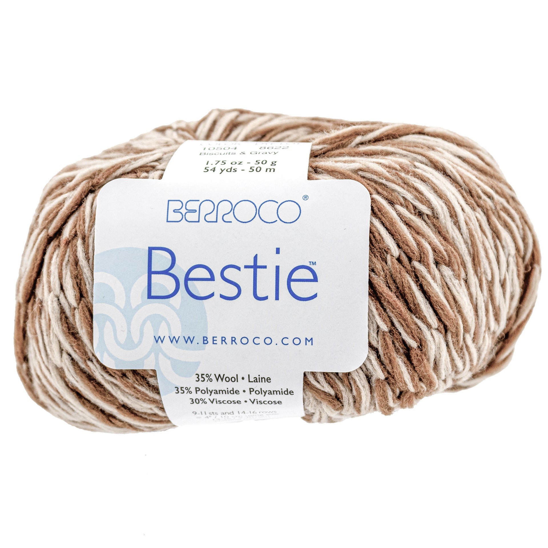 Berroco Bestie Yarn - 10504 Biscuits & Gravy - Zoom Image
