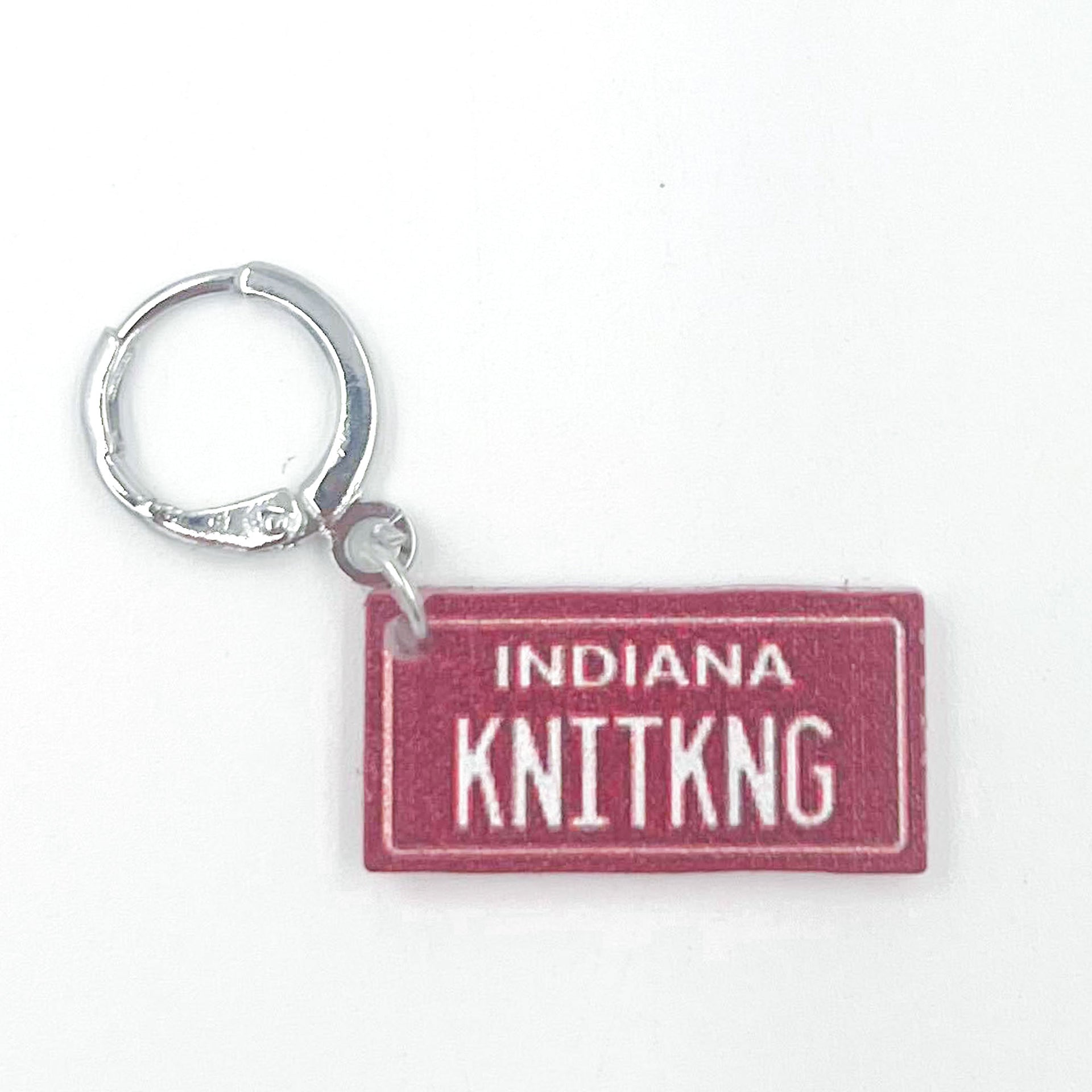 Jimmy Beans Wool State Stitch Markers - Indiana - Zoom Image
